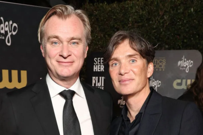 O épico nuclear de 3h de Christopher Nolan, <em>Oppenheimer</em>, estrelado por Cillian Murphy (à direita), pode dominar o Oscar neste fim de semana -  (crédito: Getty Images)