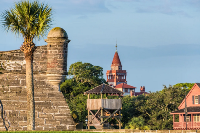 A cidade de Saint Augustine é considerada o assentamento urbano mais antigo dos Estados Unidos -  (crédito: Alamy)