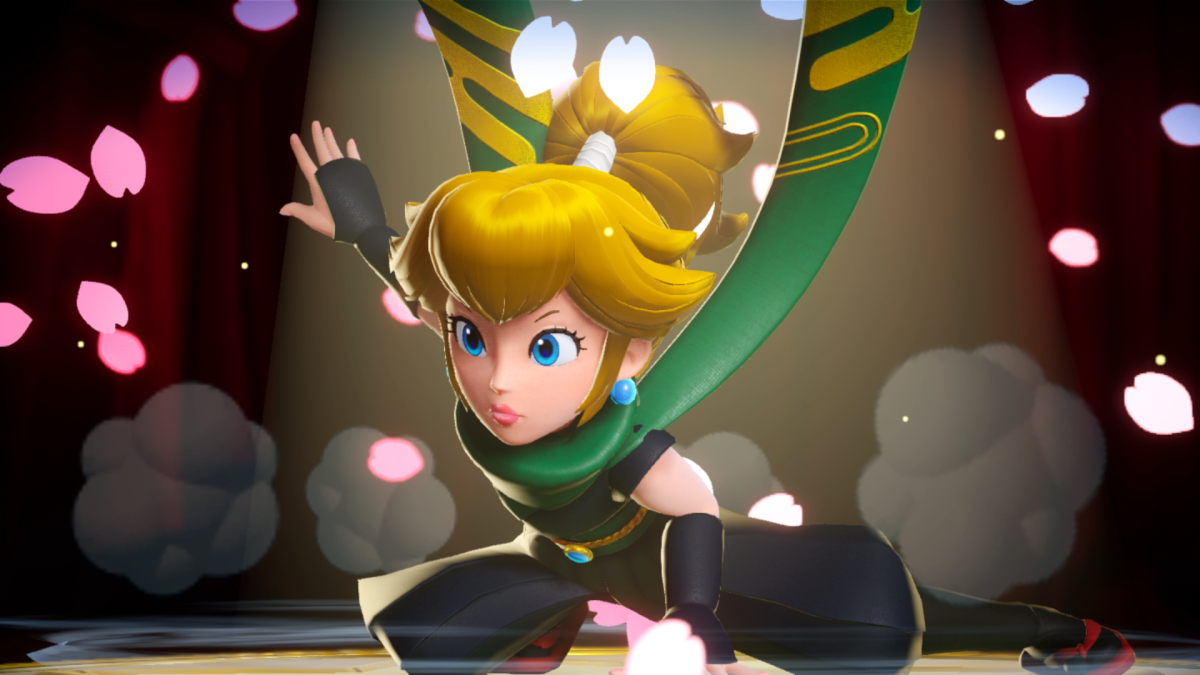 De longe a mais divertida foi a Peach Ninja em sua fase furtiva. De longe a mais divertida foi a Peach Ninja em sua fase furtiva.