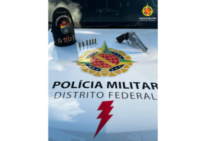 Arma apreendida pela PMDF -  (crédito: PMDF/Divulgação)