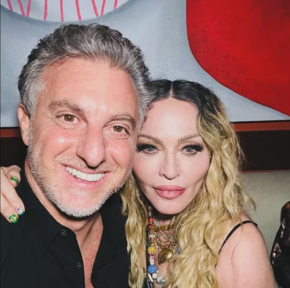 Luciano Huck e Madonna