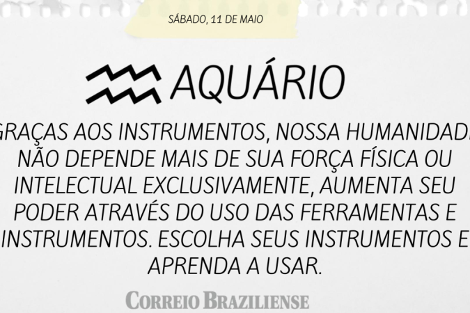 AQUÁRIO (nascimento entre 21/1 a 19/2)