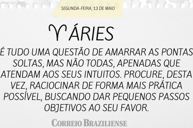 ÁRIES (nascimento entre 21/3 a 20/4)