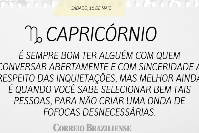 CAPRICÓRNIO (nascimento entre 22/12 a 20/1)