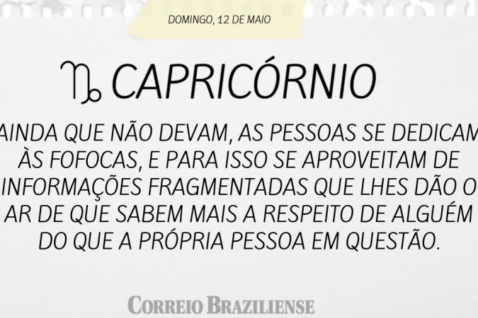 CAPRICÓRNIO (nascimento entre 22/12 a 20/1)