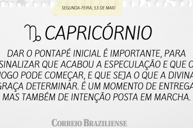 CAPRICÓRNIO (nascimento entre 22/12 a 20/1)