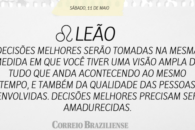 LEÃO (nascimento entre 22/7 a 22/8)