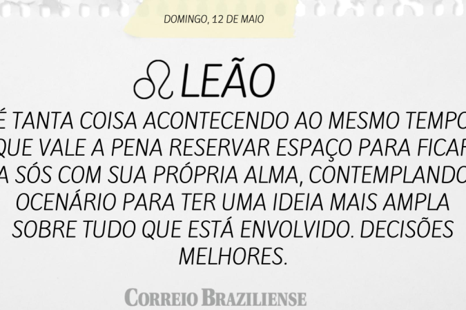 LEÃO (nascimento entre 22/7 a 22/8)