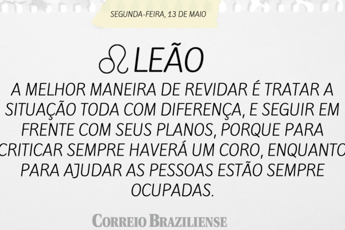 LEÃO (nascimento entre 22/7 a 22/8)