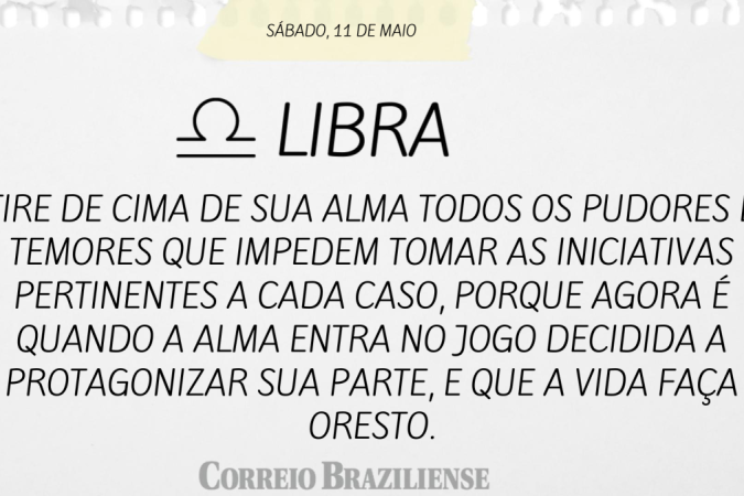 LIBRA (nascimento entre 23/9 a 22/10)