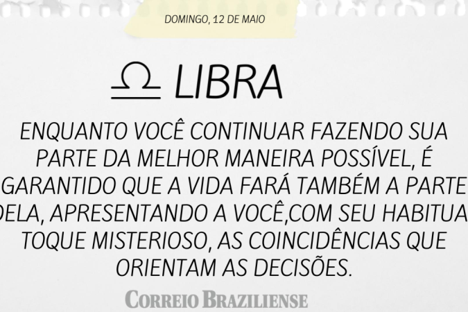 LIBRA (nascimento entre 23/9 a 22/10)