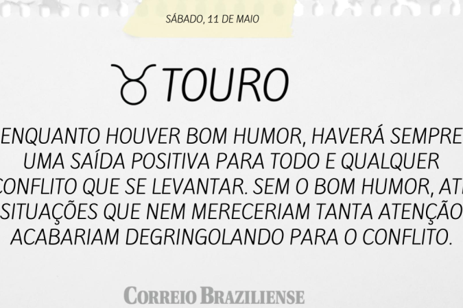 TOURO (nascimento entre 21/4 a 20/5)