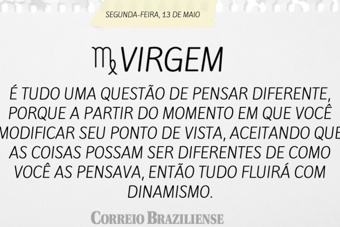 VIRGEM (nascimento entre 23/8 a 22/9)