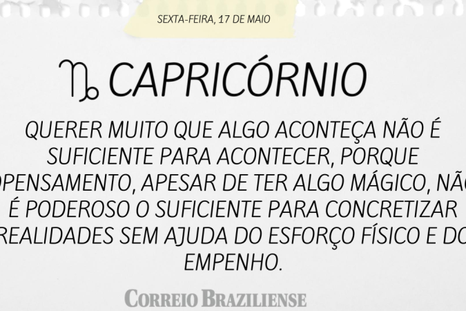 CAPRICÓRNIO (nascimento entre 22/12 a 20/1)