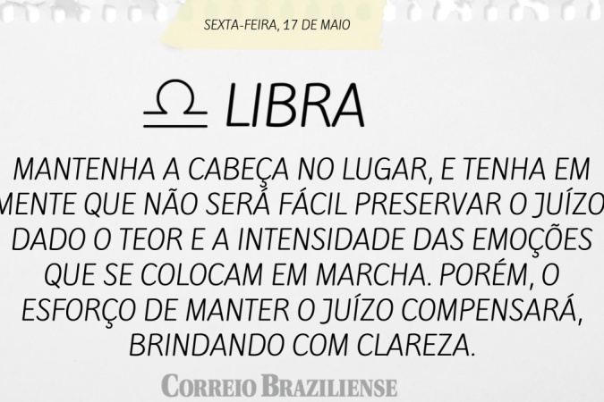 LIBRA (nascimento entre 23/9 a 22/10)