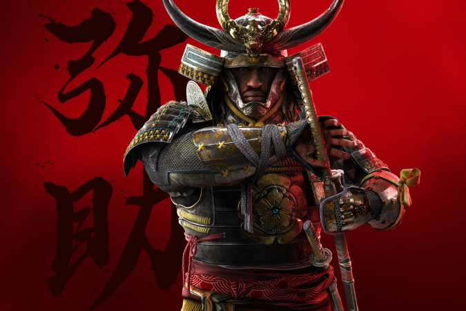 Yasuke figura histórica da cultura japonesa, e o primeiro samurai negro, será um dos protagonistas do novo jogo. -  (crédito: Reprodução/Ubisoft)