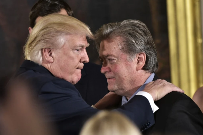 Trump e Bannon - (crédito: AFP) Trump e Bannon - (crédito: AFP)