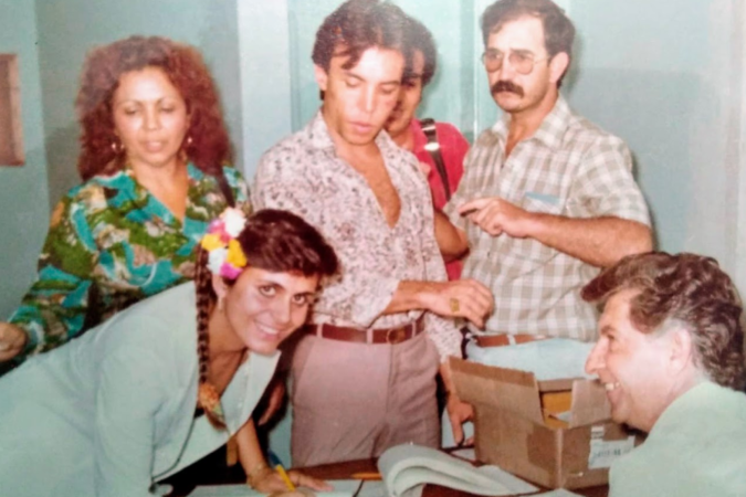 Gretchen e Chrystian em viagem a Maringá (PR) durante namoro