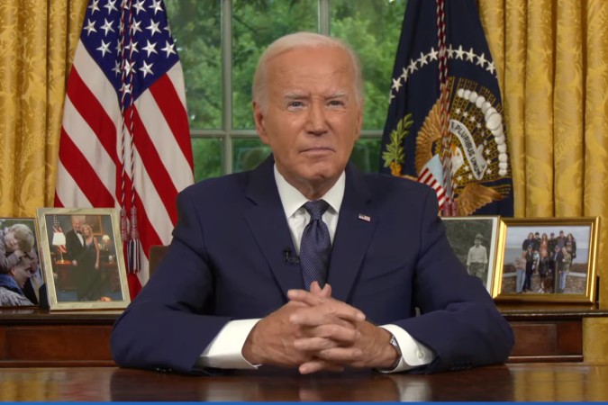 Biden falou sobre união, diferenças e democracia -  (crédito: White House/Youtube)