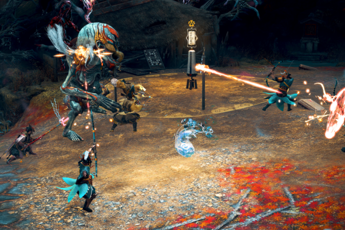 As lutas de chefes são variadas e trazem um desafio de manejar suas defesas e ataques contra o inimigo e contra os seus lacaios.