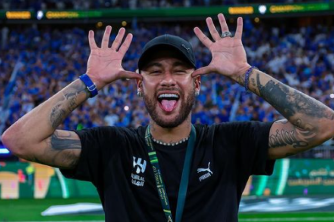 Atualmente no Al-Hilal, Neymar se recupera de lesão -  (crédito: Foto: Divulgação)