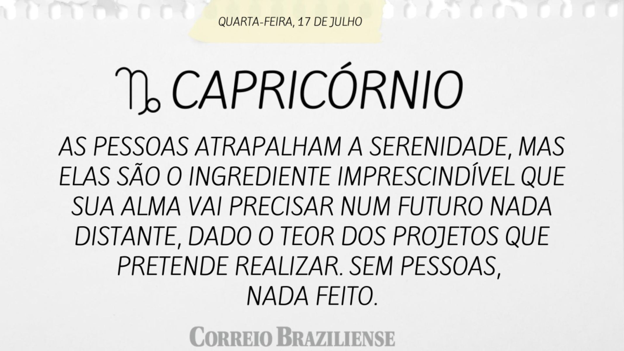 Nascimento entre 22/12 a 20/1