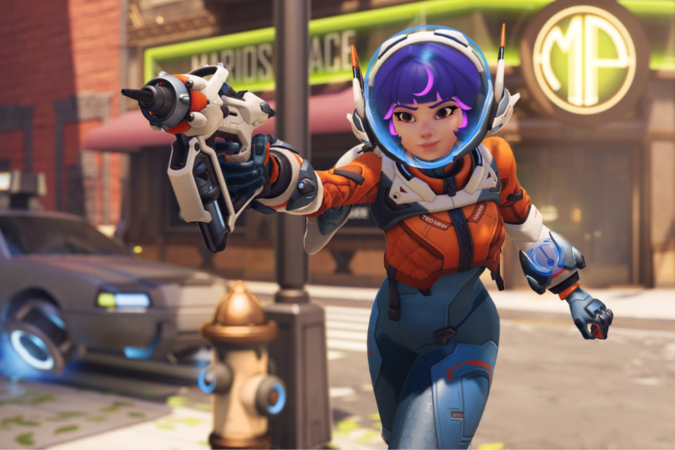 A nova personagem se junta definitivamente ao jogo na próxima temporada de Overwatch 2. -  (crédito: Reprodução/Blizzard)