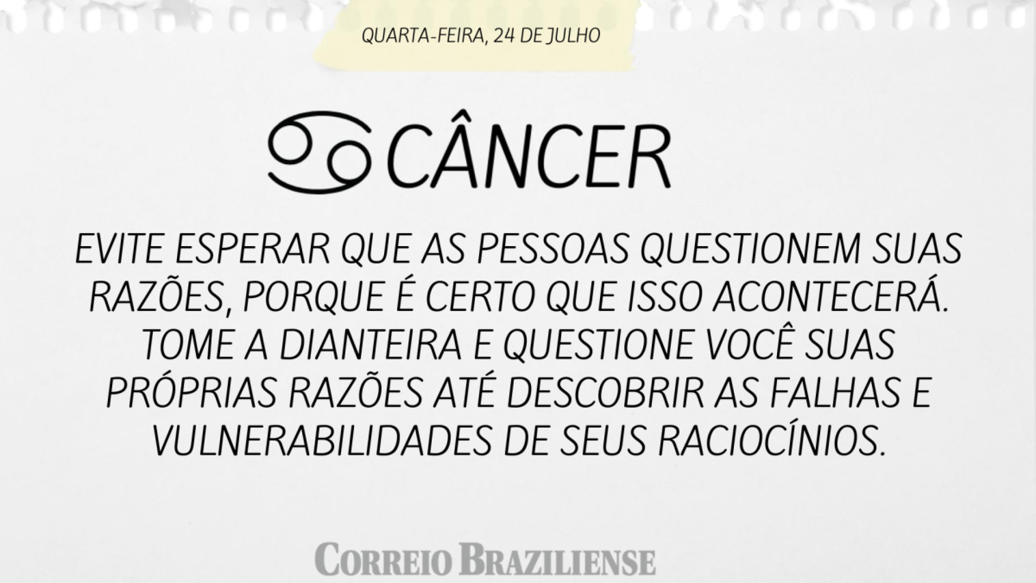 Câncer |  24 de julho