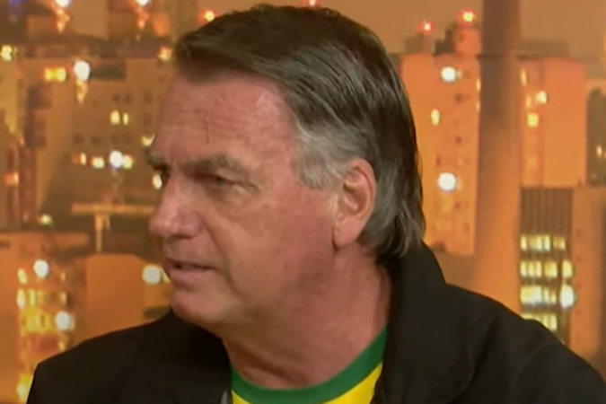 Bolsonaro fez uma comparação entre EUA e Brasil para explicar os fluxos migratórios entre estados -  (crédito: TV Pampa/Reprodução)