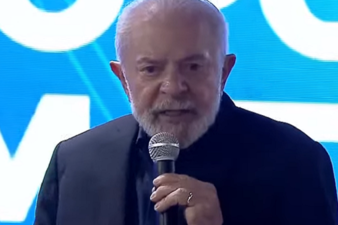 Lula participou nesta quarta da cerimônia de entrega das obras de ampliação e modernização dos aeroportos de Cuiabá, Sinop, Rondonópolis e Alta Floresta -  (crédito: Reprodução / TV GOV)