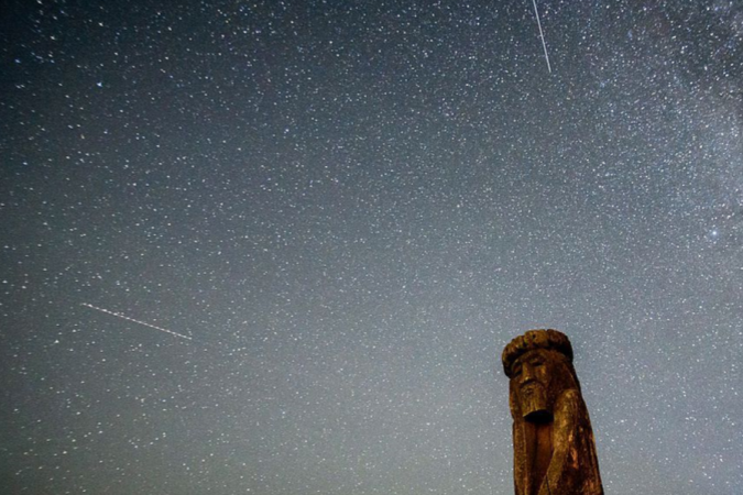 As Perseidas podem ser vistas na maior parte do mundo, como na Rússia -  (crédito: Getty Images)