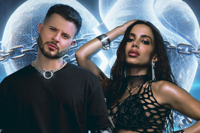 Hitmaker e Anitta unem o brega, funk e pop na inédita ‘Saudade’ -  (crédito: TMJBrazil)