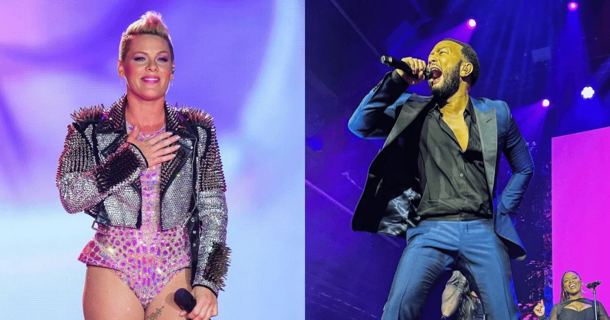 John Legend e P!nk farão show em convenção política nos EUA