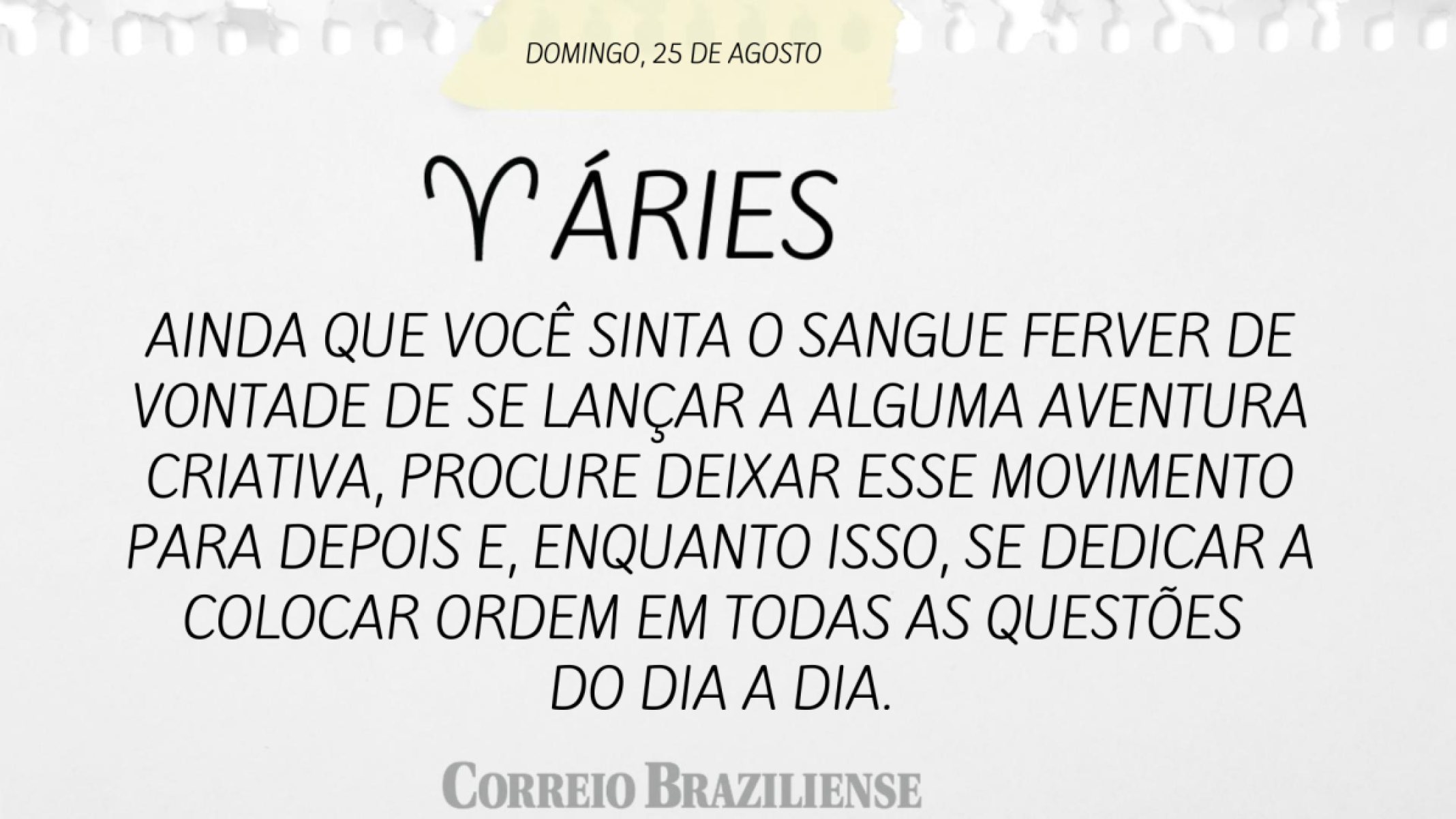 ARIES (nascimento entre 21/03 e 20/04) 