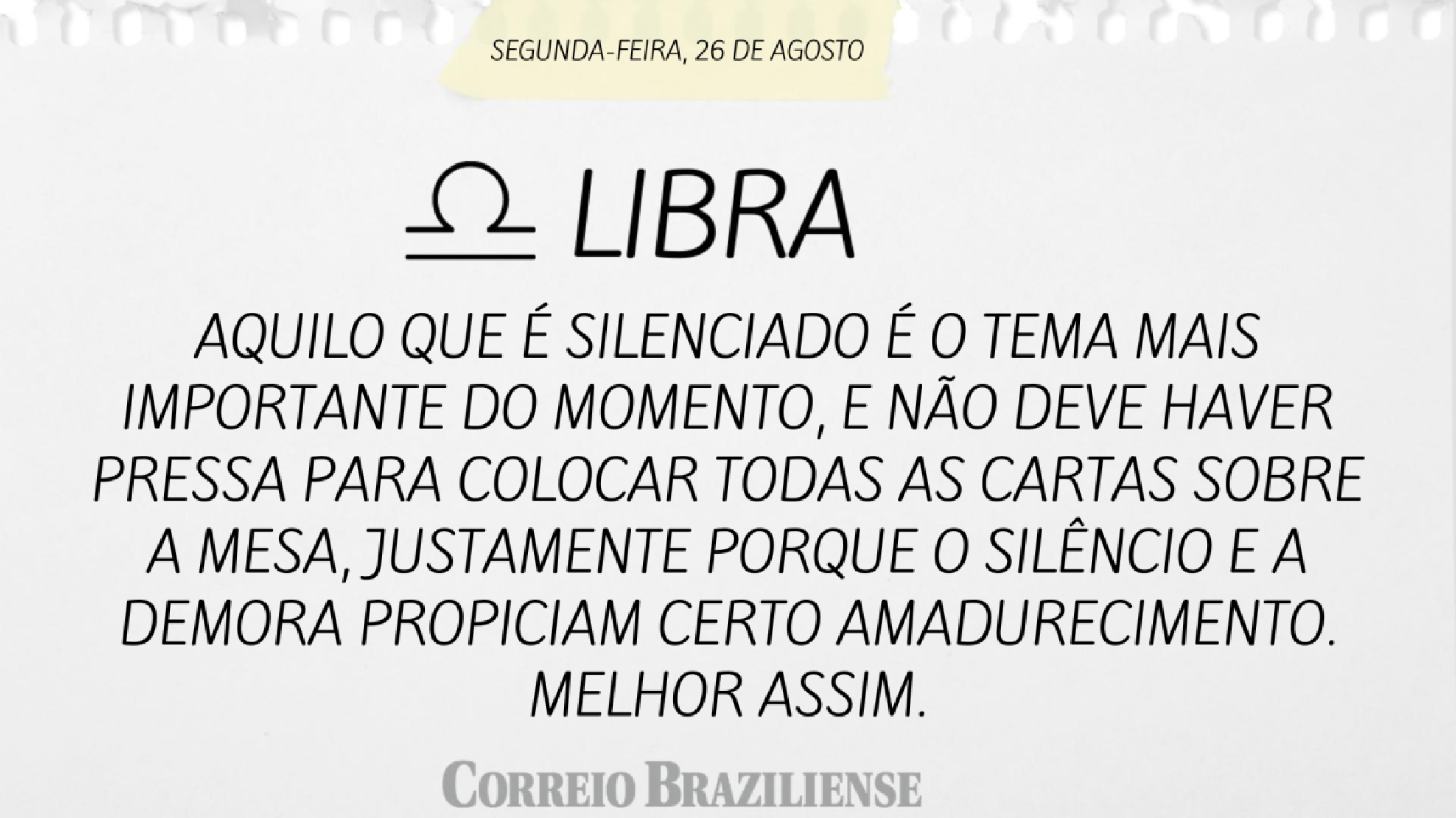 LIBRA (nascidos entre 23/09 e 22/10) 