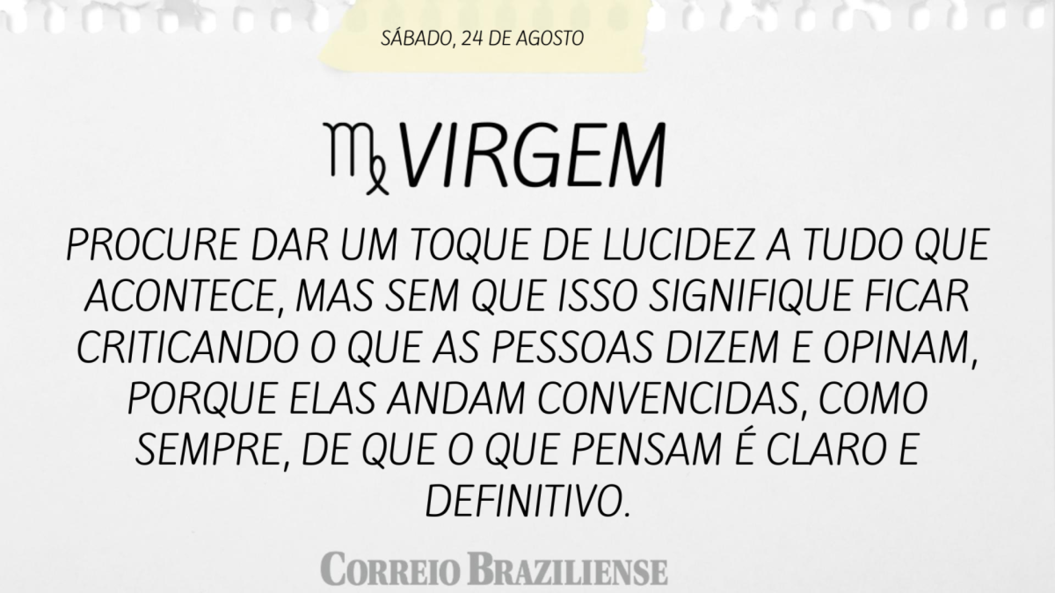 VIRGEM (nascidos entre 23/08 e 22/09) 