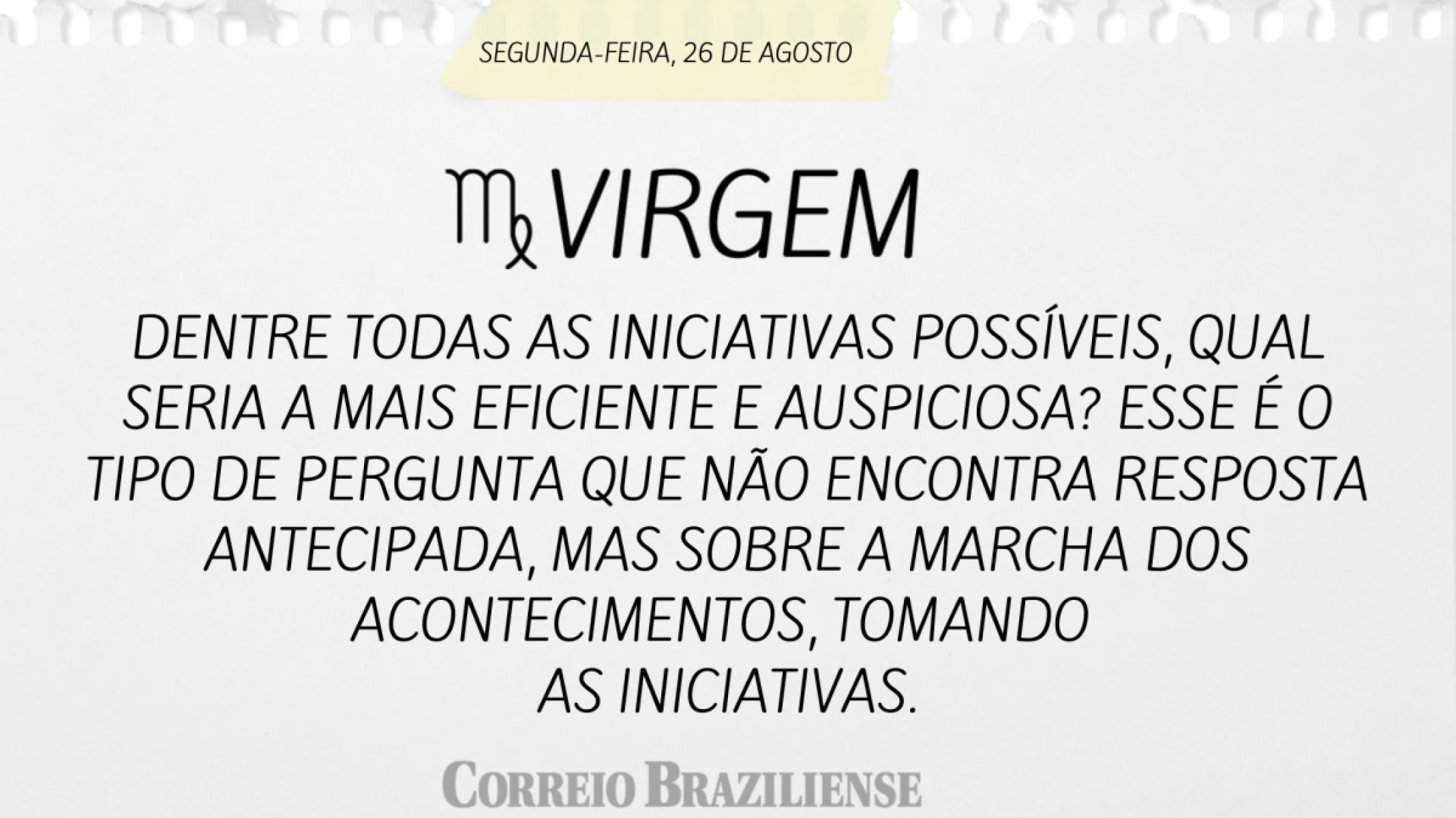 VIRGEM (nascidos entre 23/08 e 22/09) 