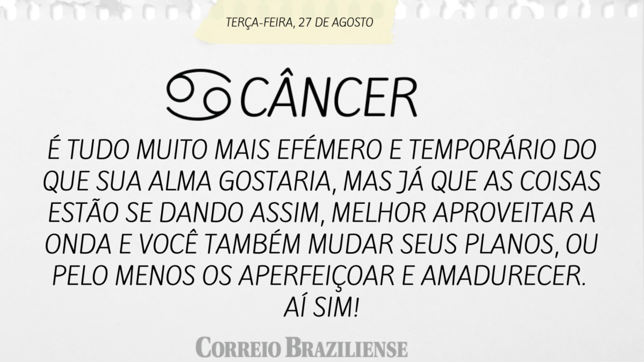 CÂNCER (nascimento entre 21/6 a 21/7) 