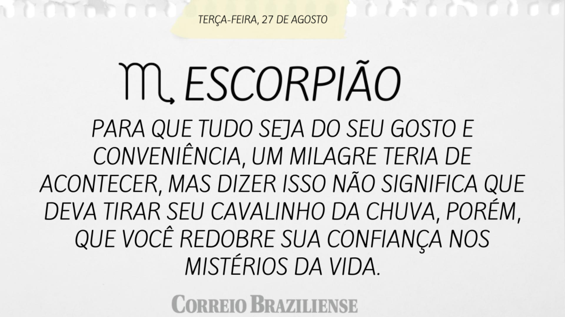 ESCORPIÃO (nascimento entre 23/10 a 21/11) 