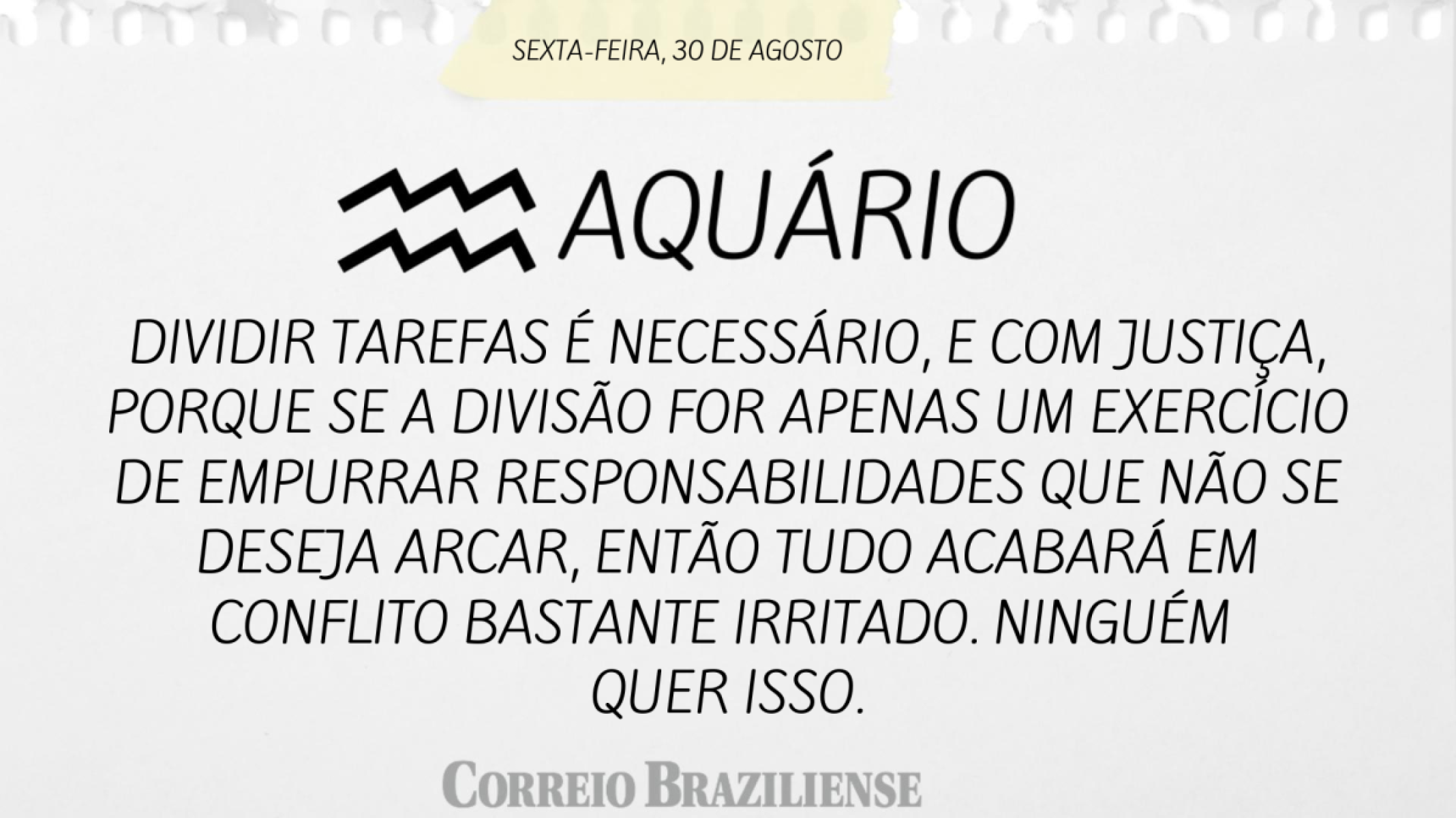 AQUÁRIO (nascimento entre 21/1 a 19/2)  