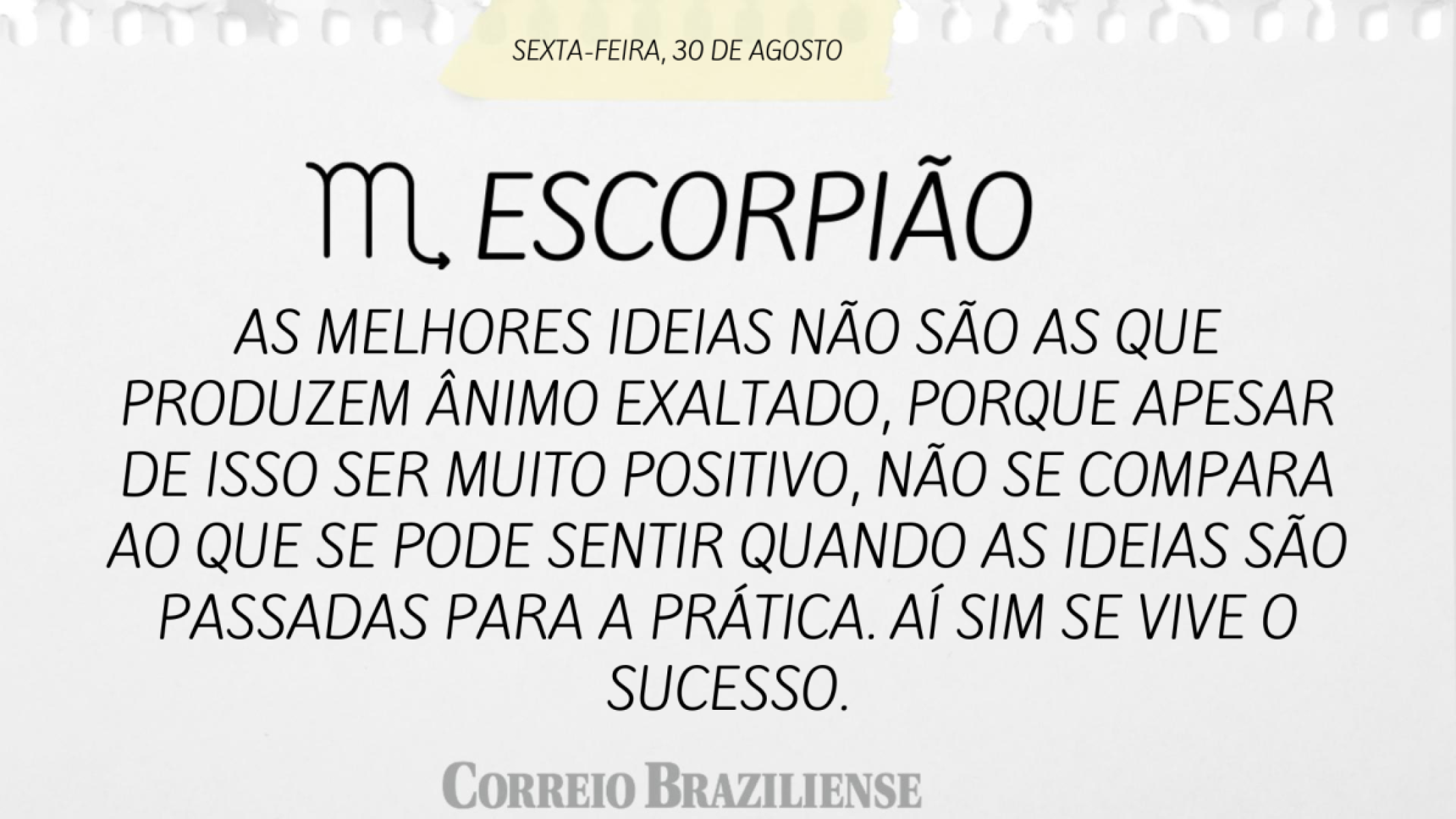 ESCORPIÃO (nascidos entre 23/10 e 21/11)  