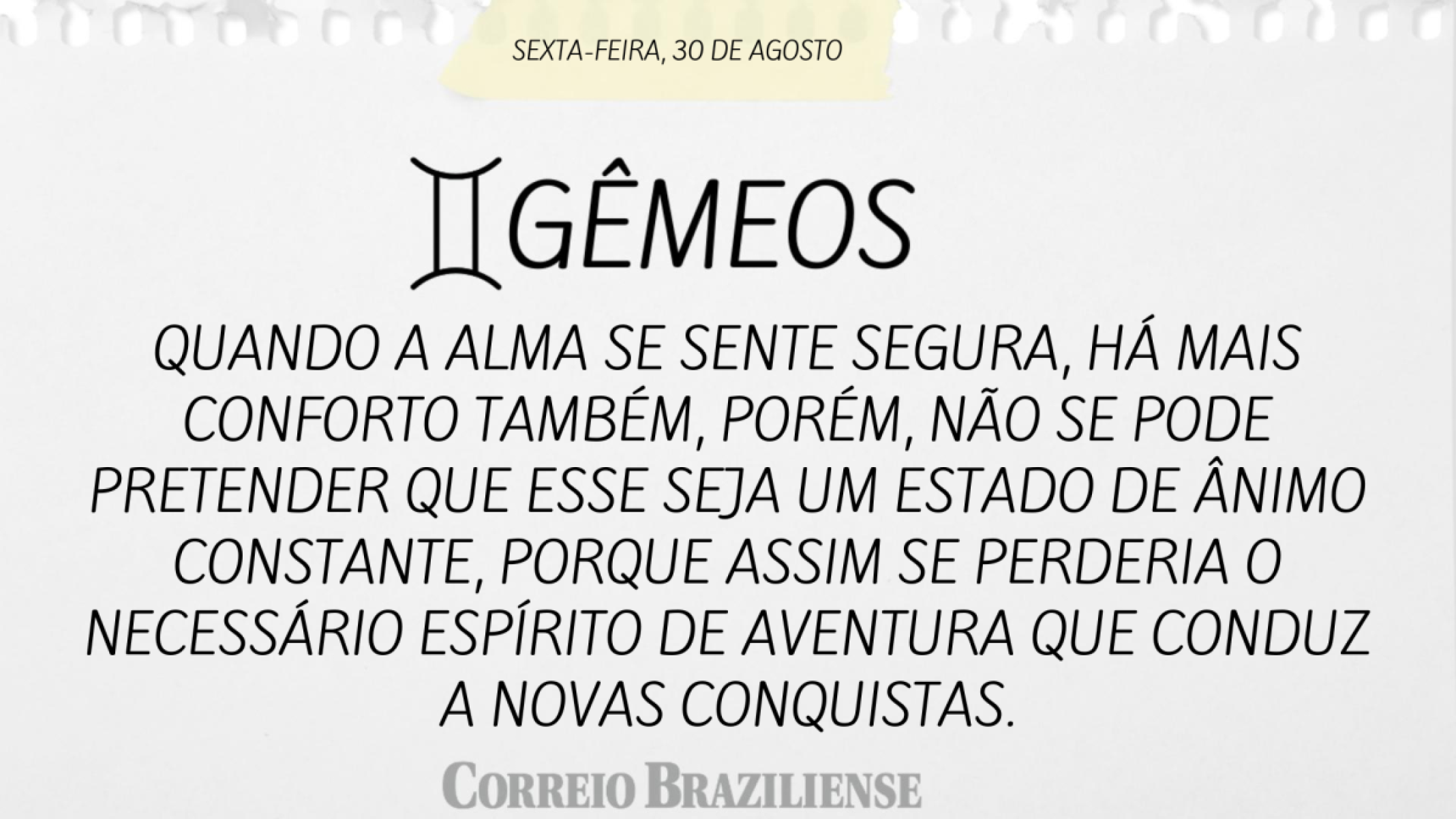 GÊMEOS (nascimento entre 21/5 a 20/6)  