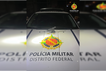 Policial foi levado à delegacia -  (crédito: PMDF/Divulgação)