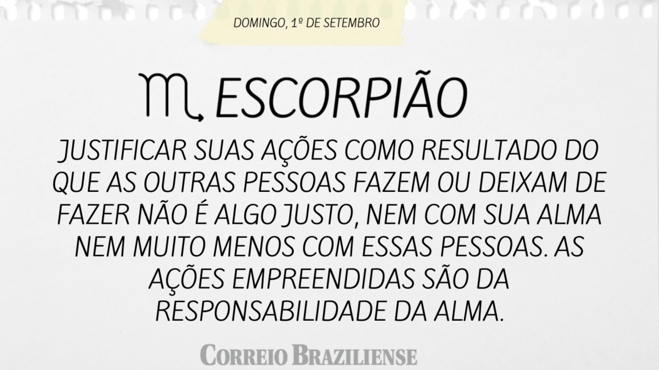 ESCORPIÃO (nascidos entre 23/10 e 21/11) 