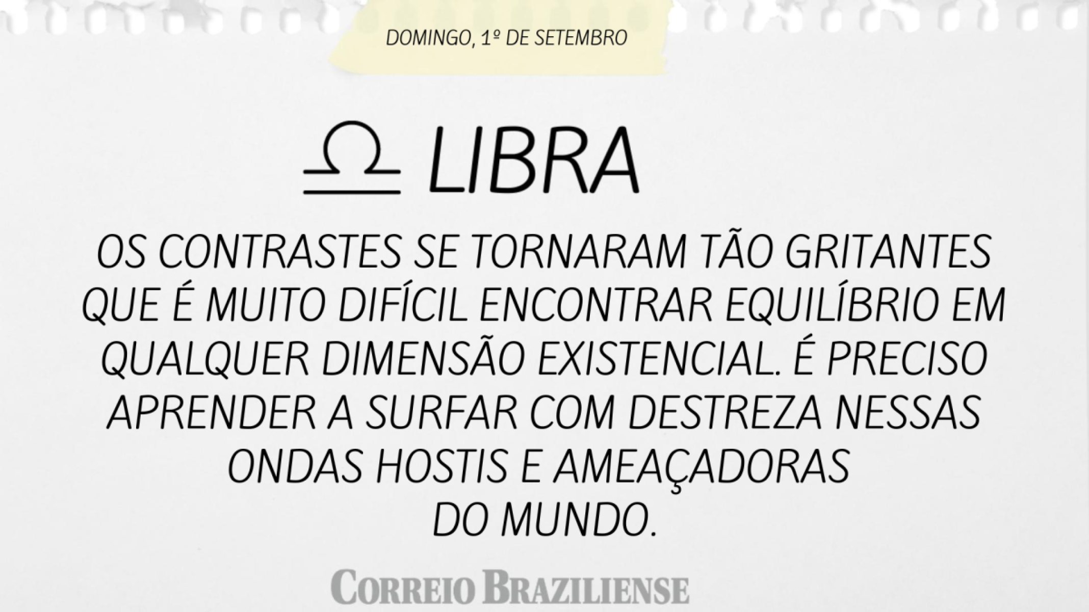 LIBRA (nascimento entre 23/9 a 22/10) 