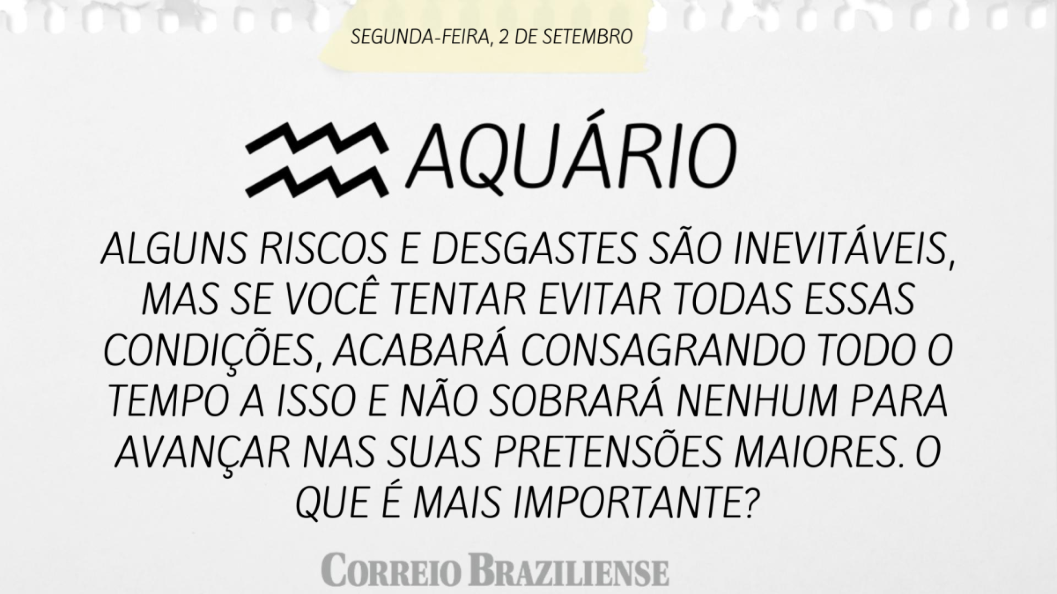 AQUÁRIO (nascido entre 21/01 e 19/02) 