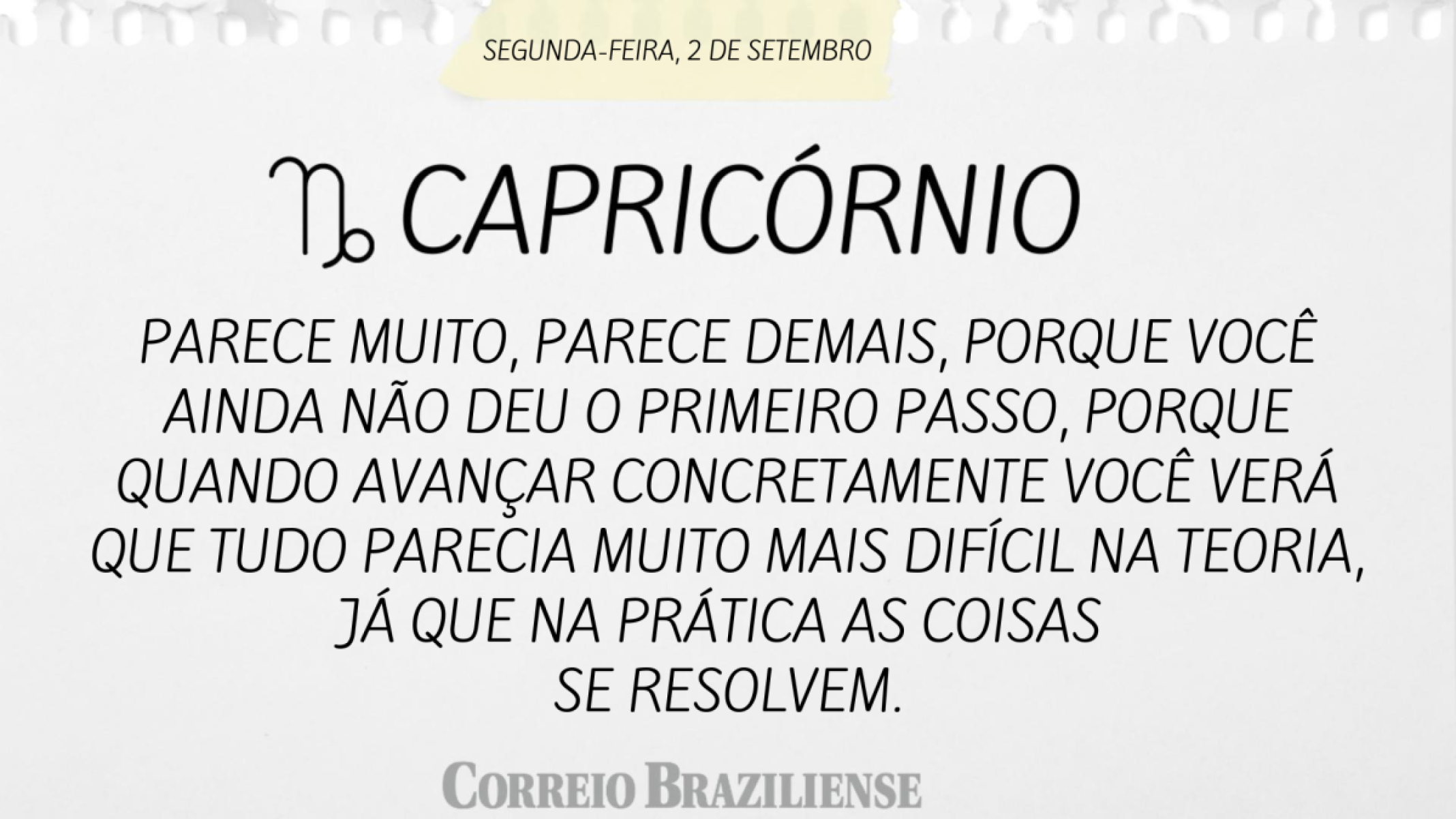 CAPRICÓRNIO (nascimento entre 22/12 a 20/1) 