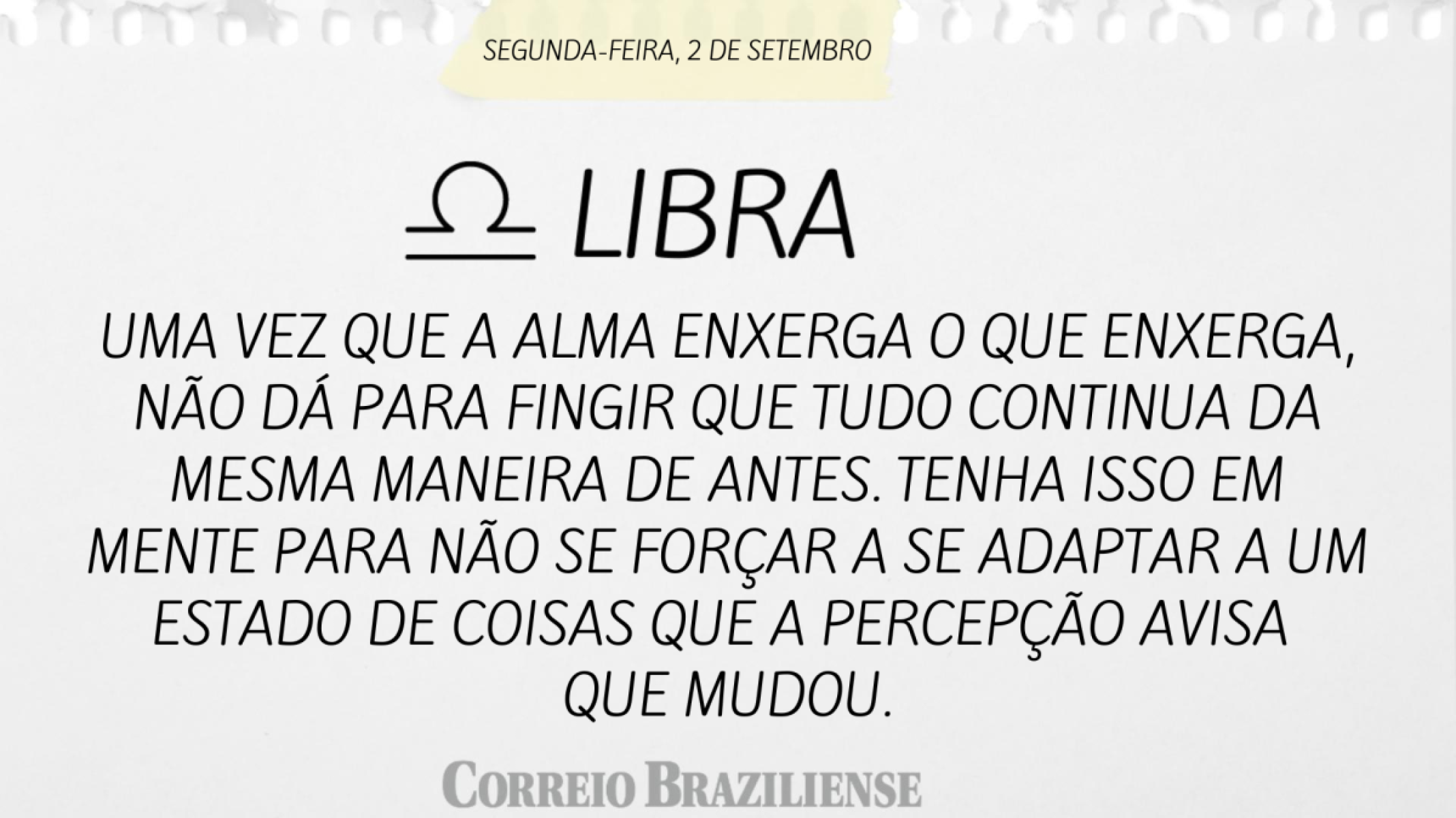 LIBRA (nascimento entre 23/9 a 22/10) 