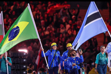 Cerimônia de encerramento das paralimpíadas de Paris -  (crédito: Reprodução/Instagram @brasilparalimpico)