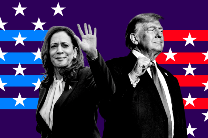 Trump x Kamala: quem está à frente na corrida pela Presidência dos EUA? -  (crédito: BBC)